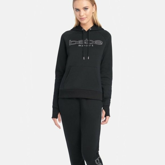 Bebe Sport Embroidered Logo Hoodie XL - Picture 2 of 4